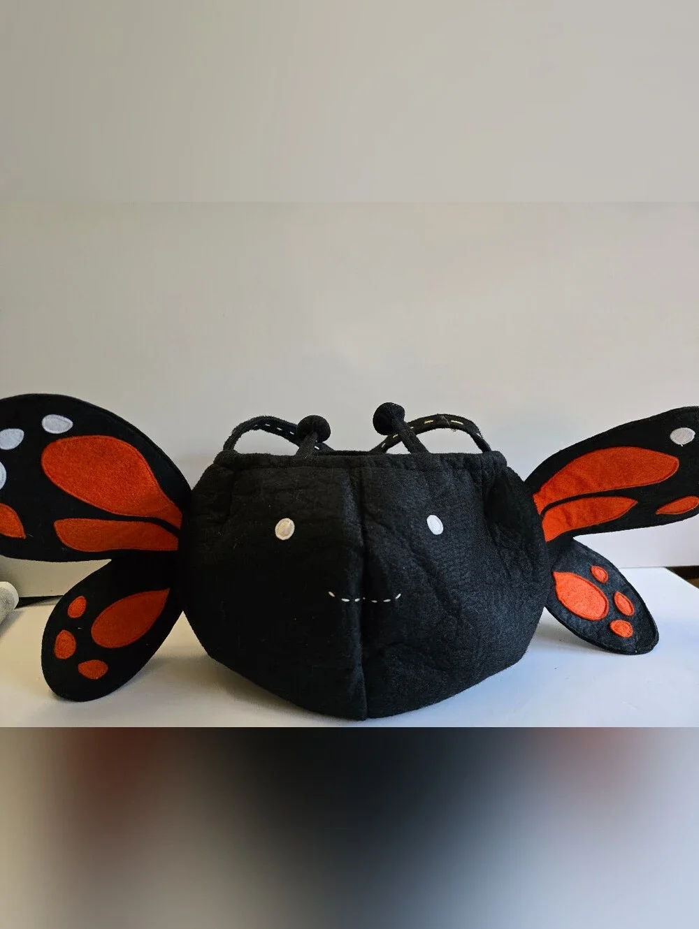 Pottery Barn Kids Black & Orange Butterfly Tote